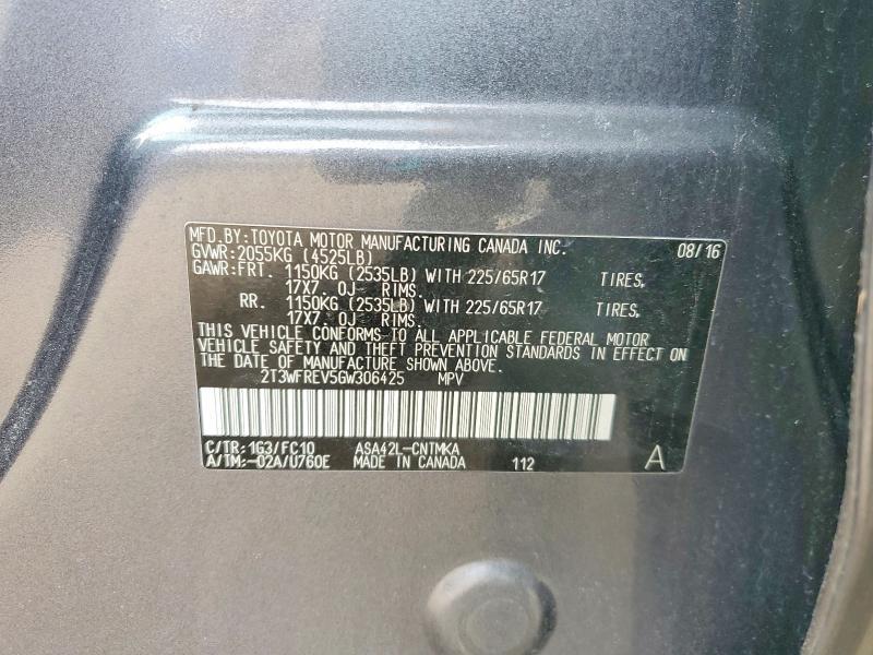 2016 Toyota Rav4 xle