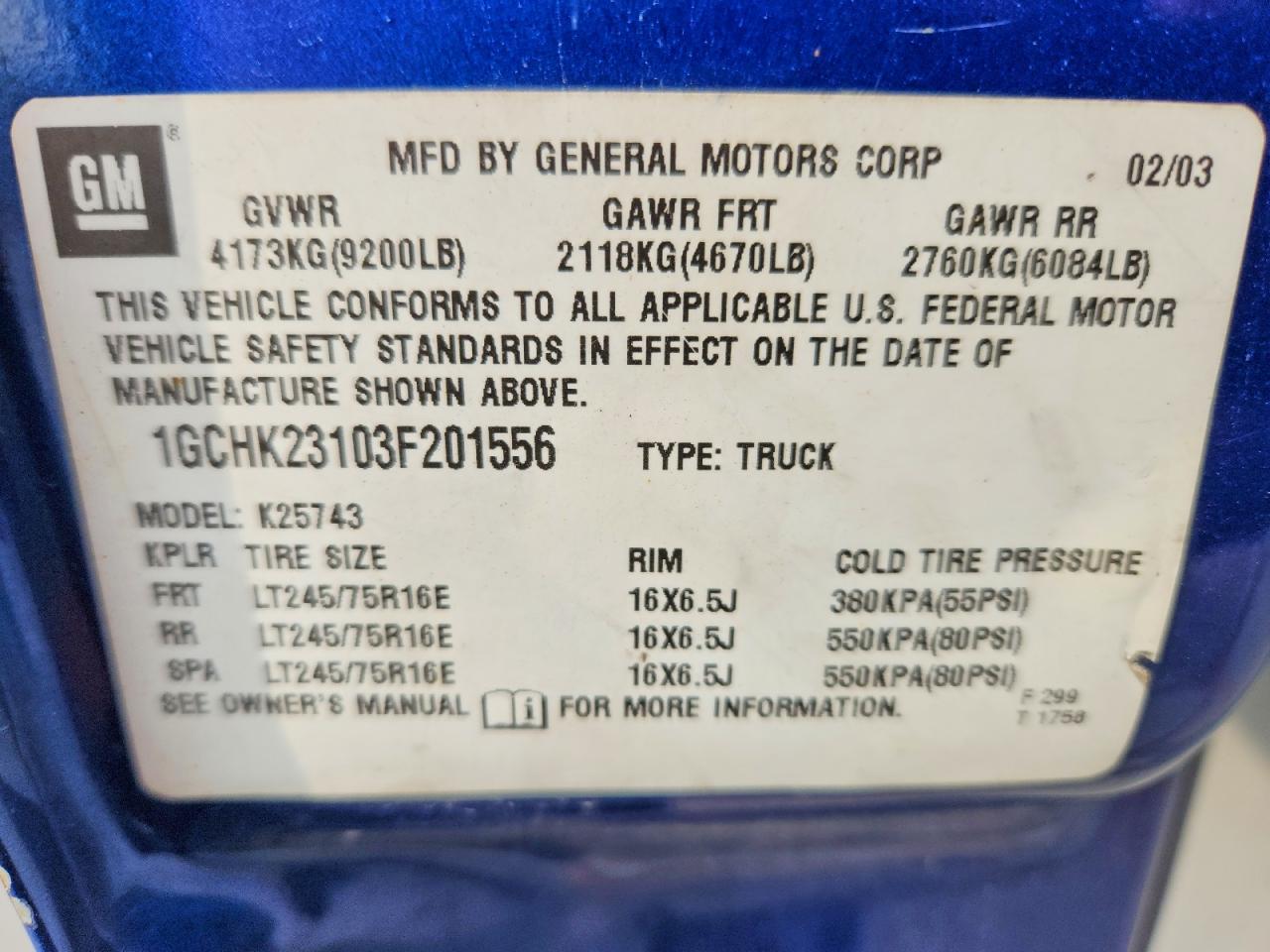 2003 Chevrolet Silverado K2500 Heavy Duty