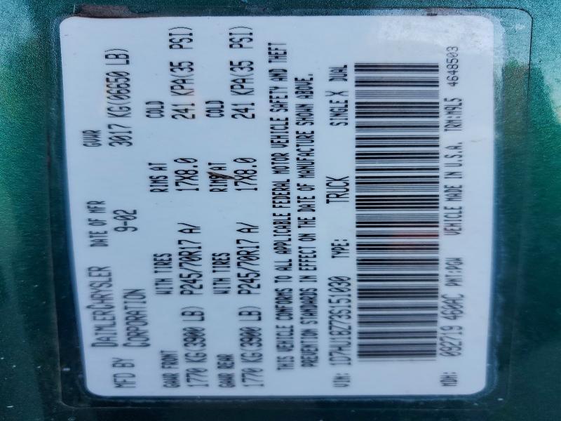 2003 Dodge RAM 1500 ST