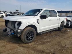 Salvage trucks for sale at Woodhaven, MI auction: 2024 Ford F150 XLT