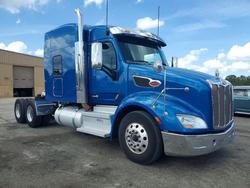 Salvage trucks for sale at Gaston, SC auction: 2019 Peterbilt 579 Semi Truck
