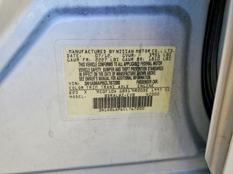 2012 Niss Sentra 2.0