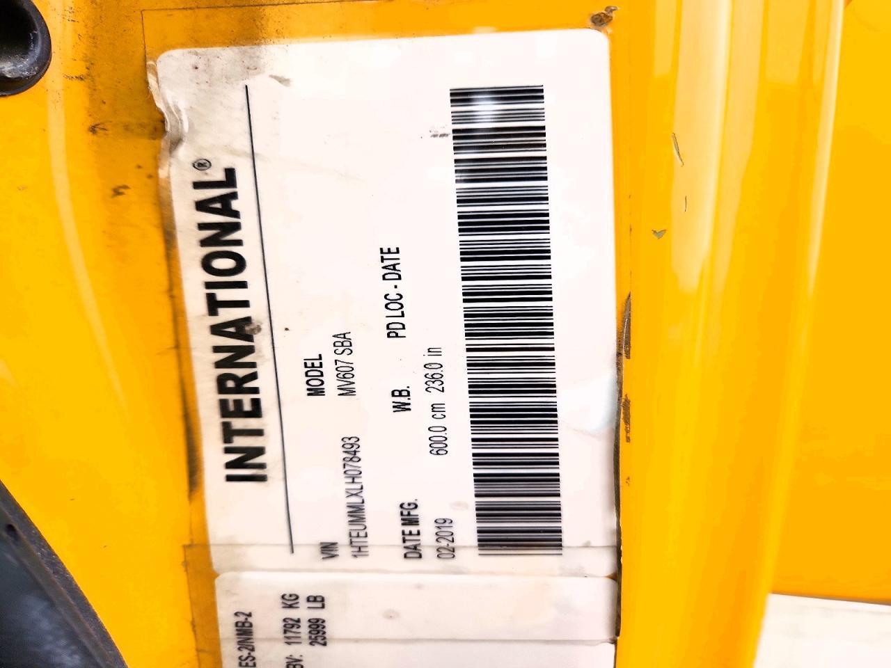 2020 International MV607