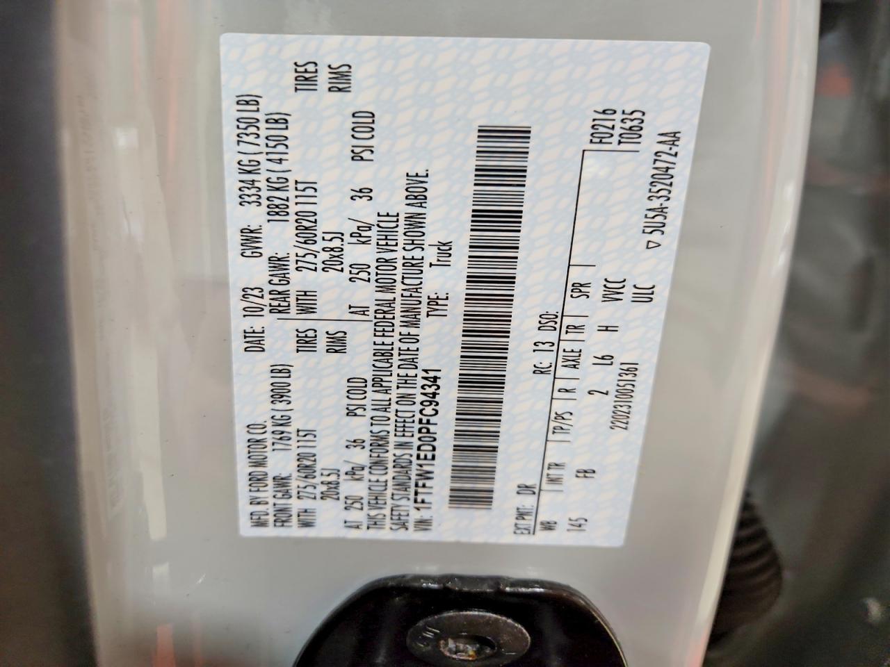 2023 Ford F150 Supercrew