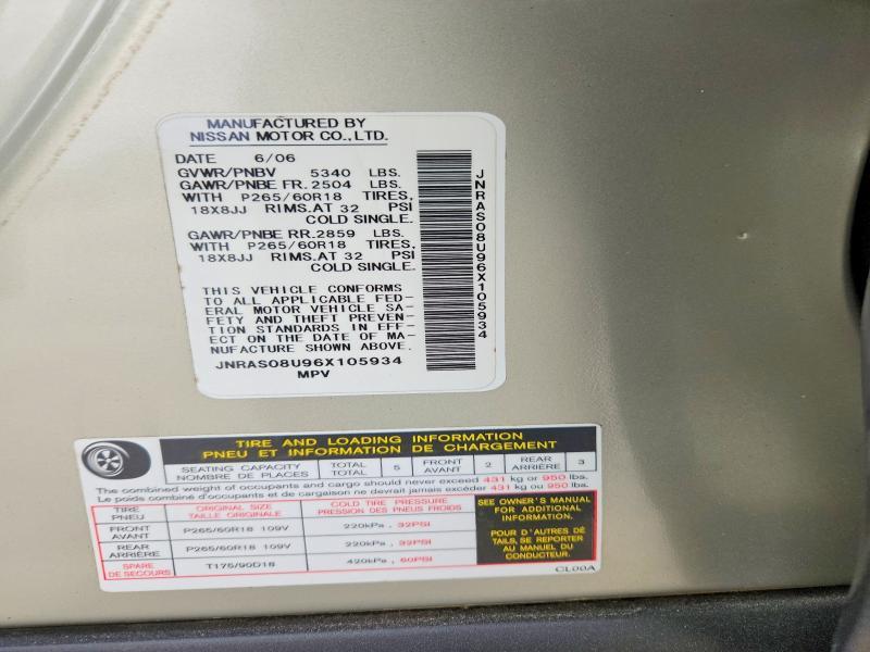 2006 Infiniti Fx35 Base