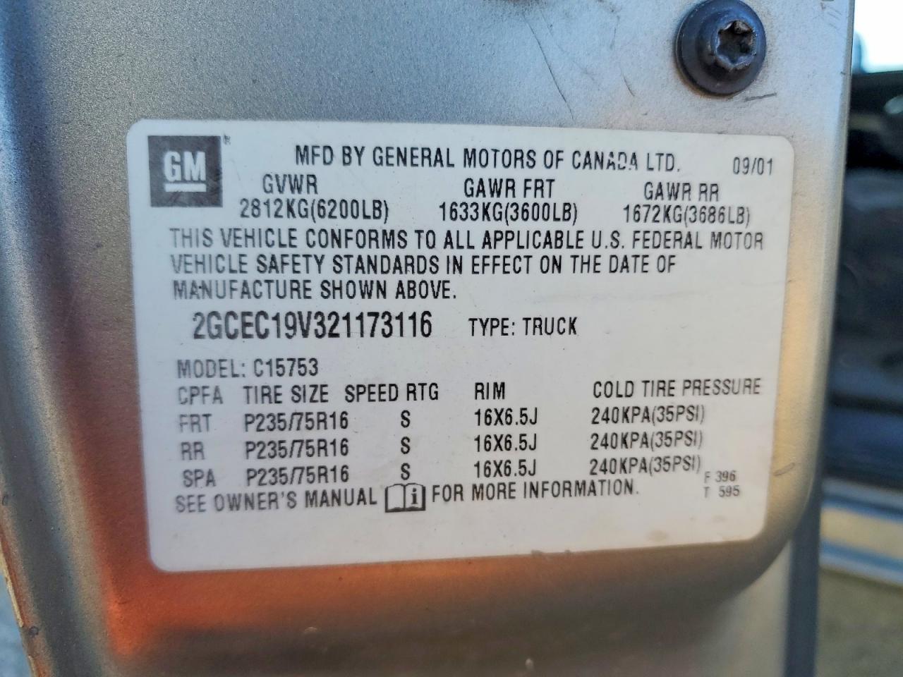 2002 Chevrolet Silverado C1500