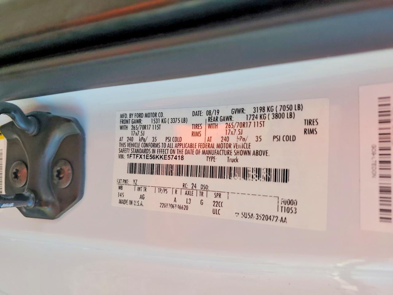 2019 Ford F150 Super Cab