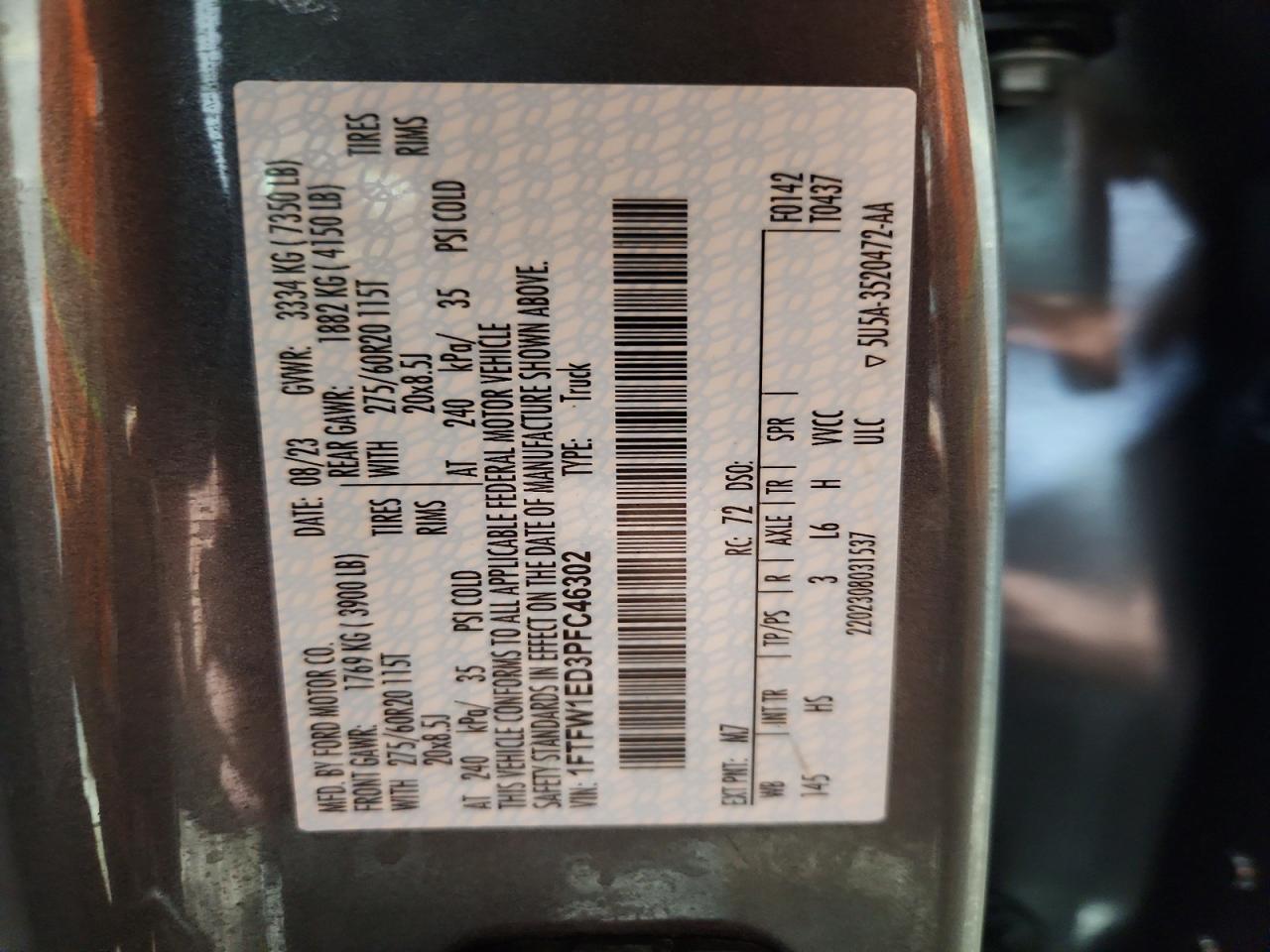2023 Ford F150 Supercrew