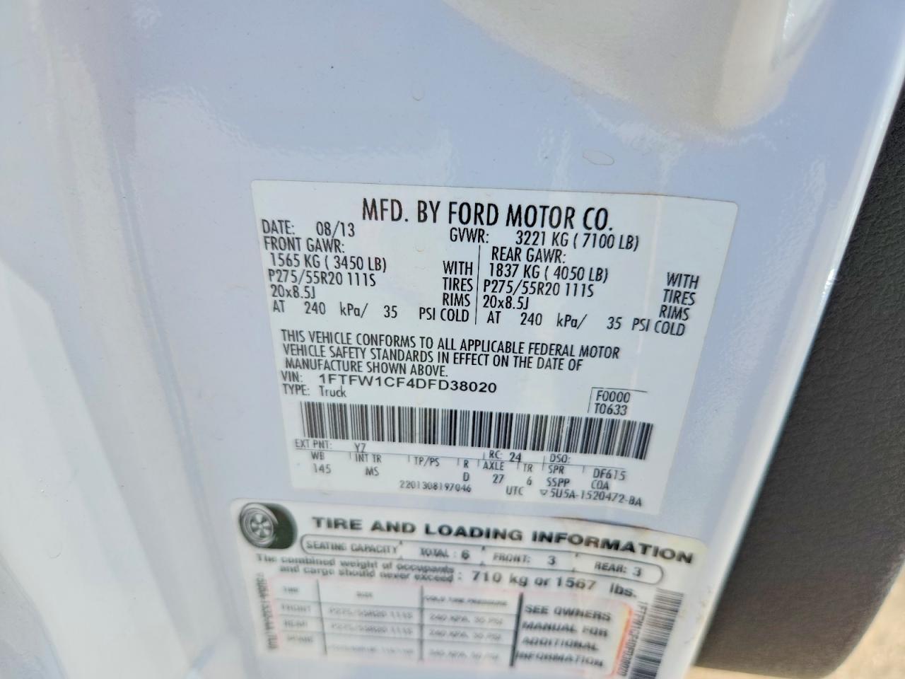 2013 Ford F150 Supercrew
