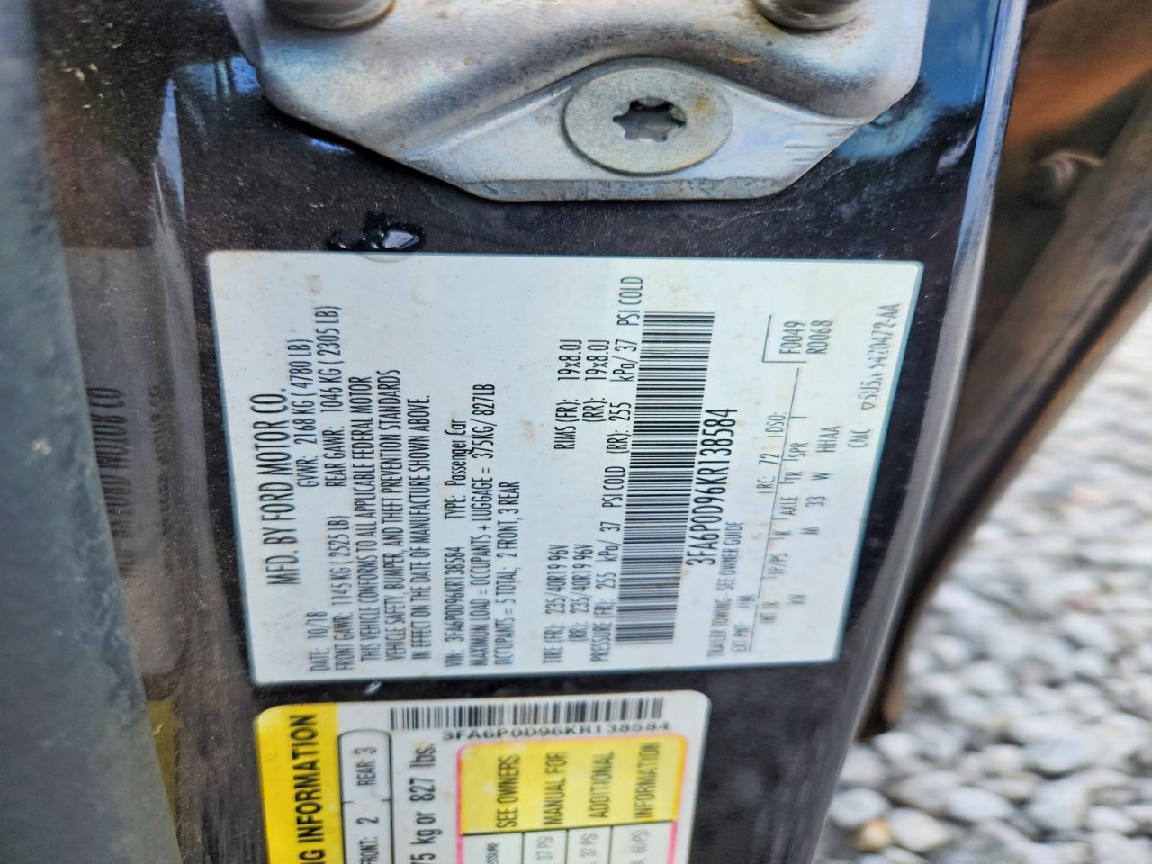 2019 Ford Fusion Titanium