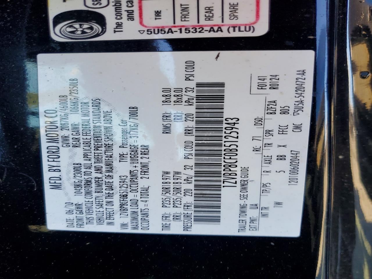 2011 Ford Mustang gt