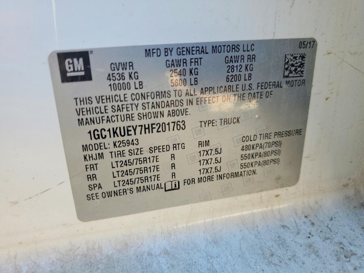 2017 Chevrolet Silverado K2500 Heavy Duty