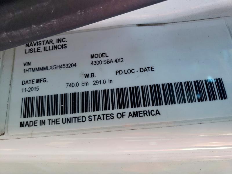 2016 International 4300 BOX Truck