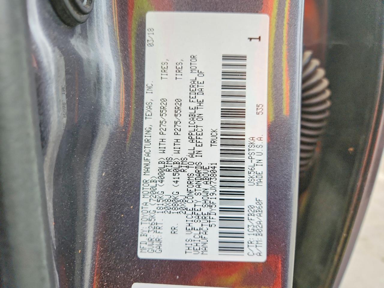 2018 Toyota Tundra SR5