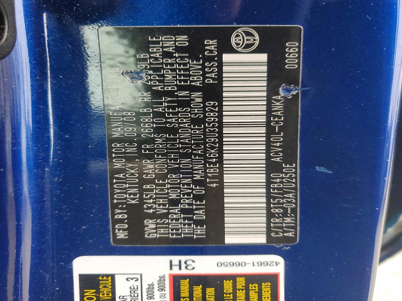 2009 Toyota Camry Base