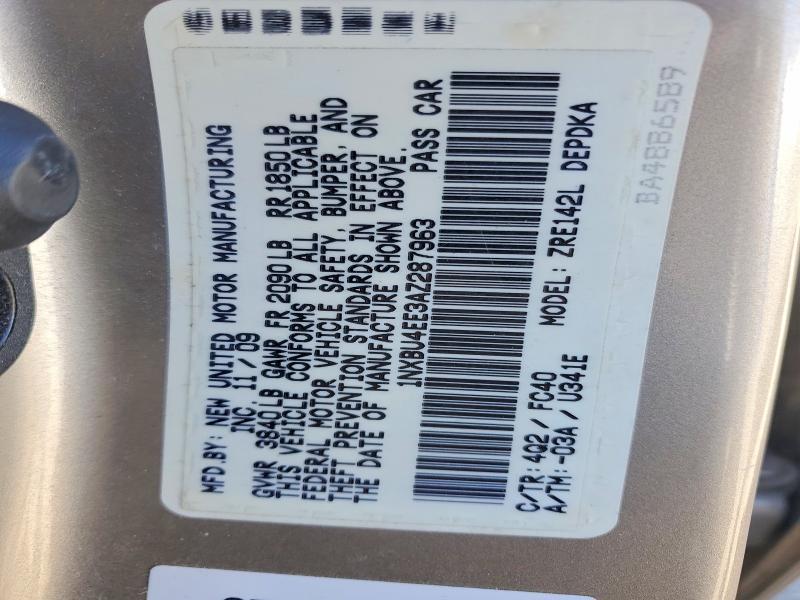 2010 Toyota Corolla le