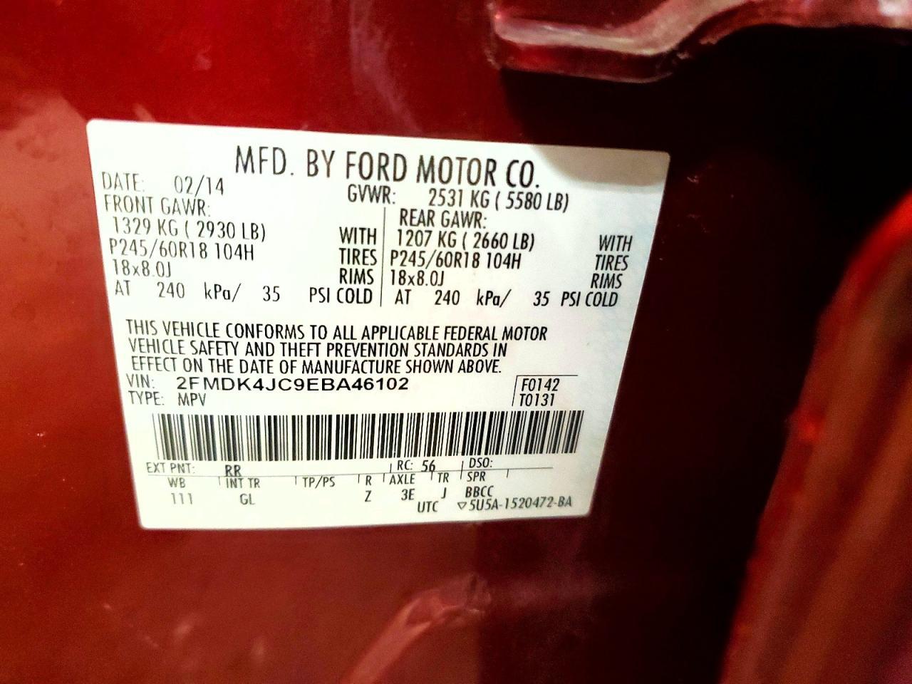 2014 Ford Edge sel