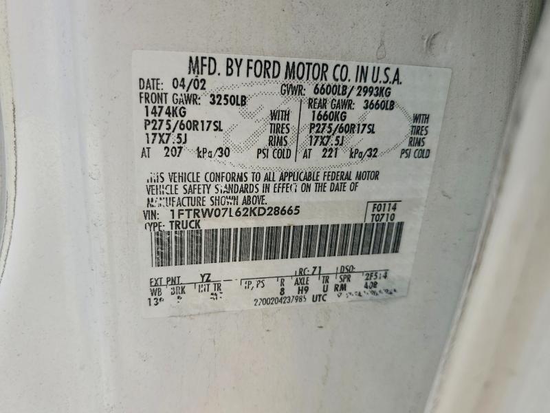 2002 Ford F150 Supercrew