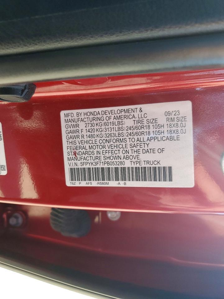 2023 Honda Ridgeline RTL-E