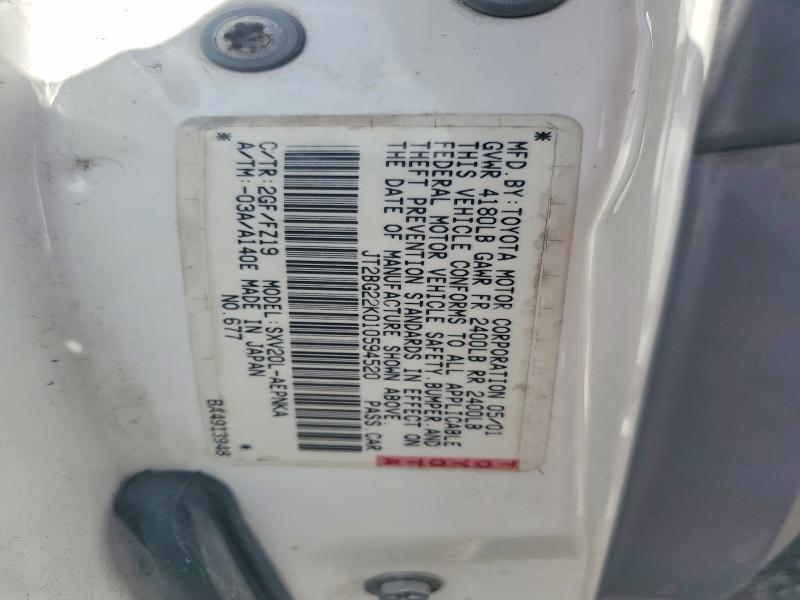 2001 Toyota Camry le