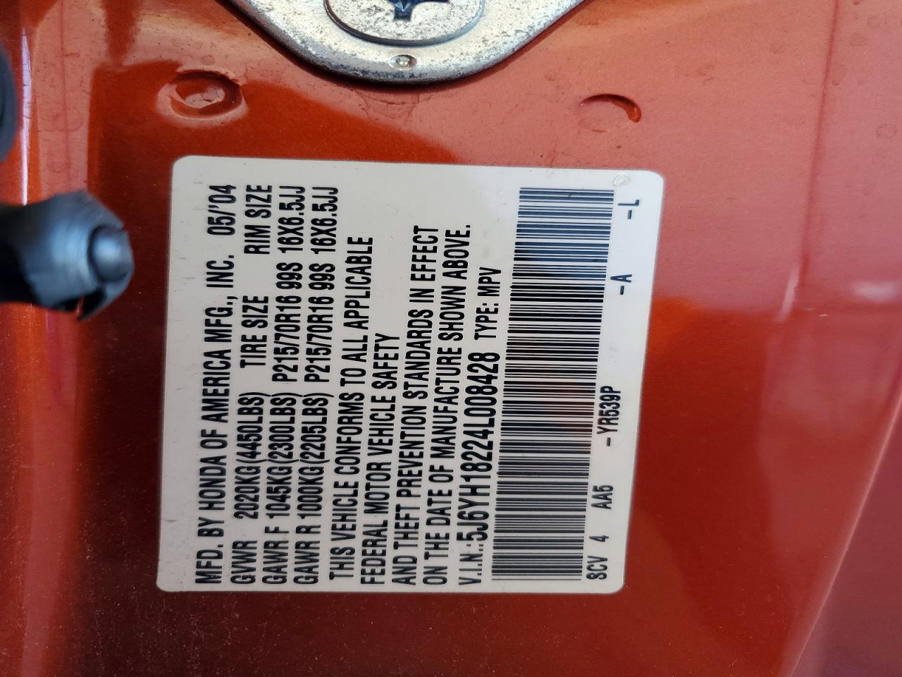 2004 Honda Element dx