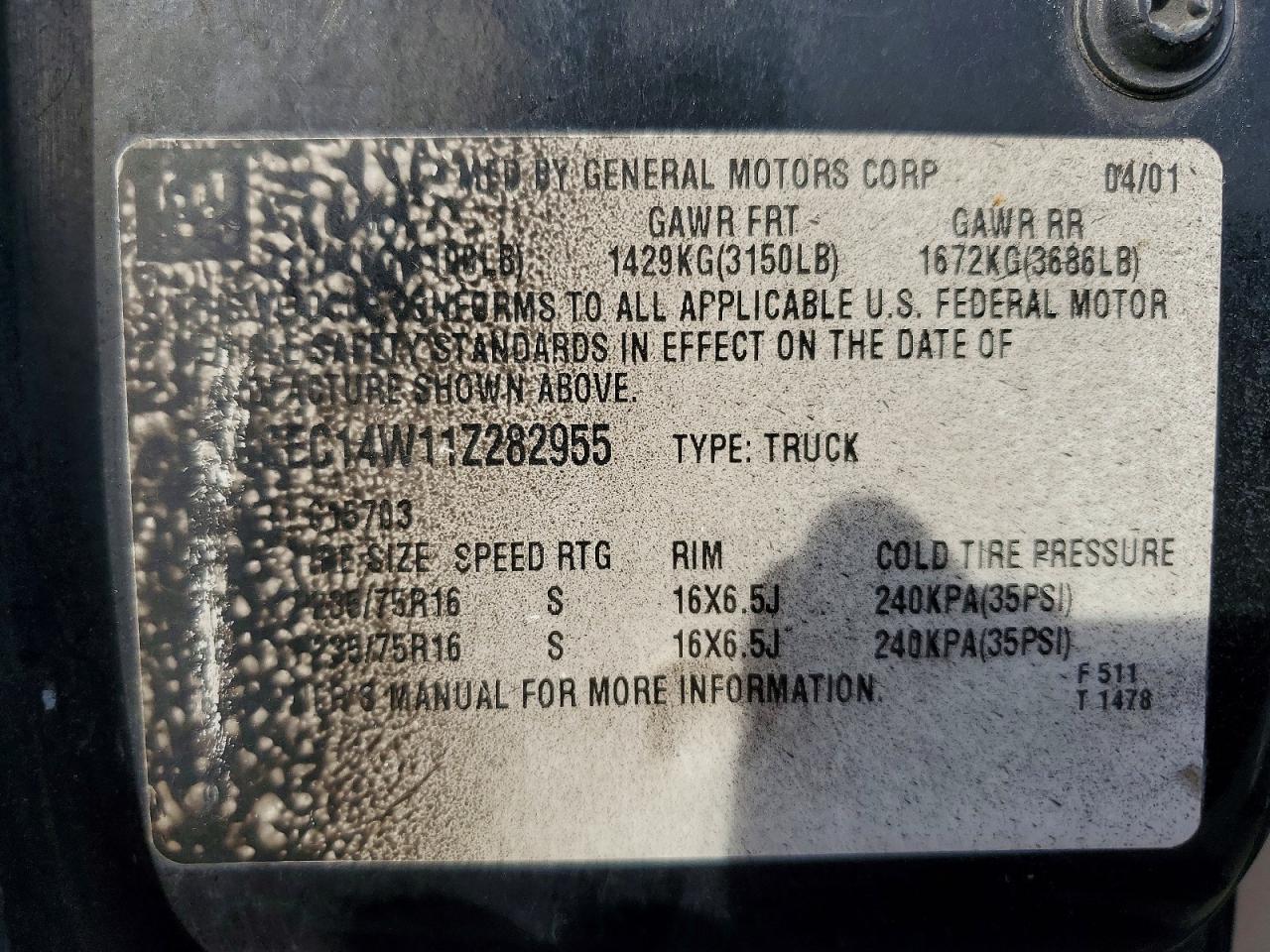 2001 Chevrolet Silverado C1500