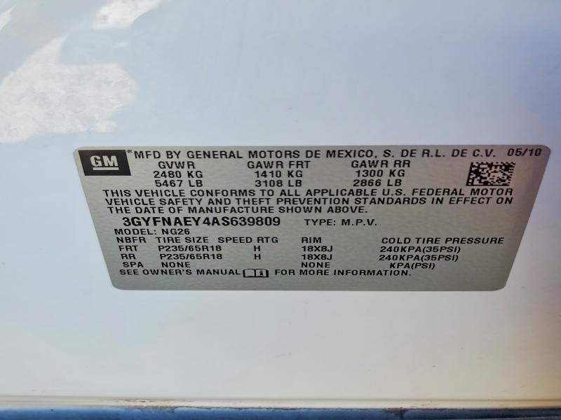 2010 Cadillac Srx Luxury Collection