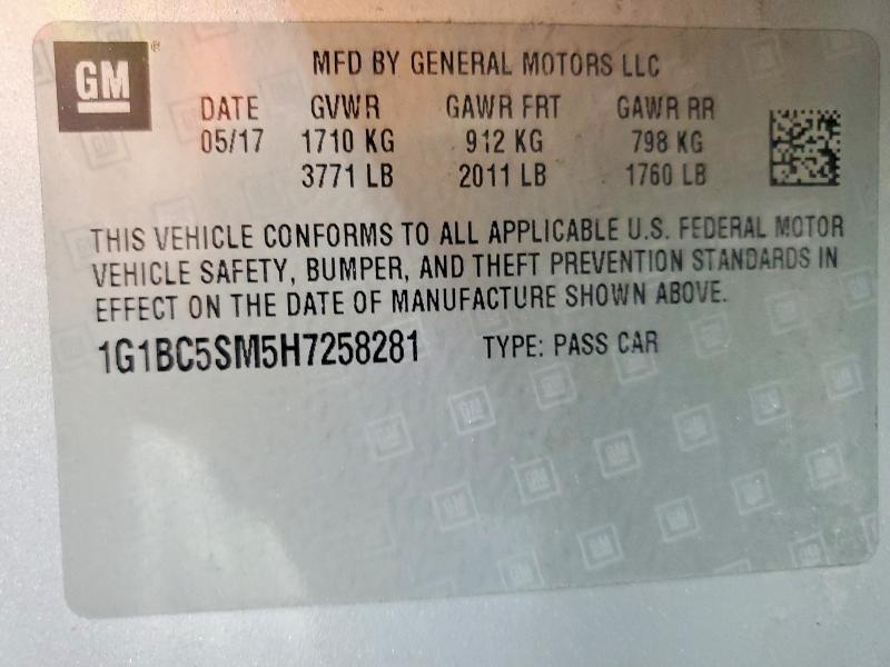 2017 Chevrolet Cruze ls