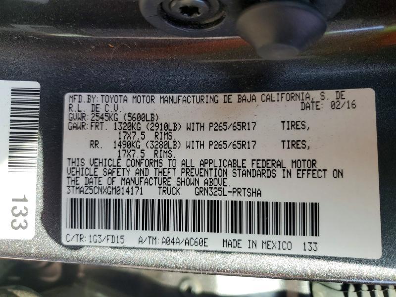 2016 Toyota Tacoma TRD Sport