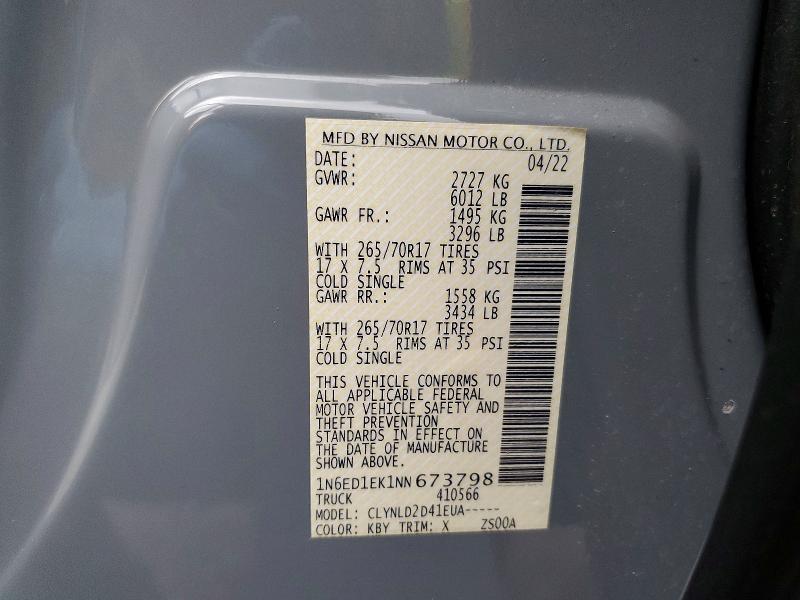 2022 Nissan Frontier PRO-4X