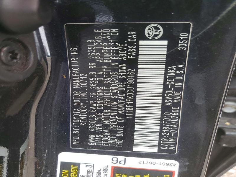 2012 Toyota Camry Base
