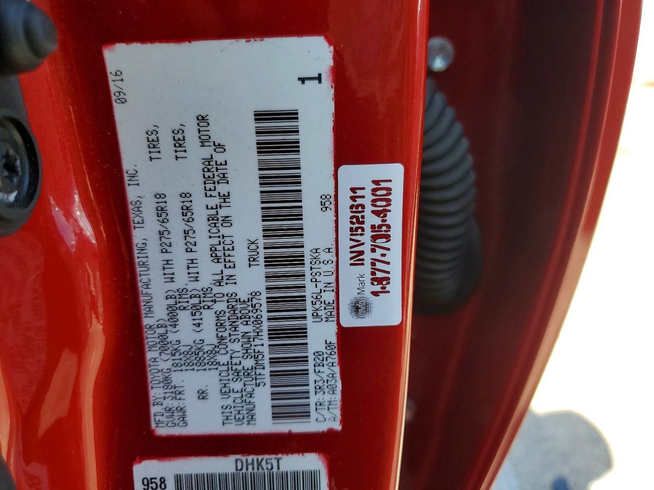 2017 Toyota Tundra SR5