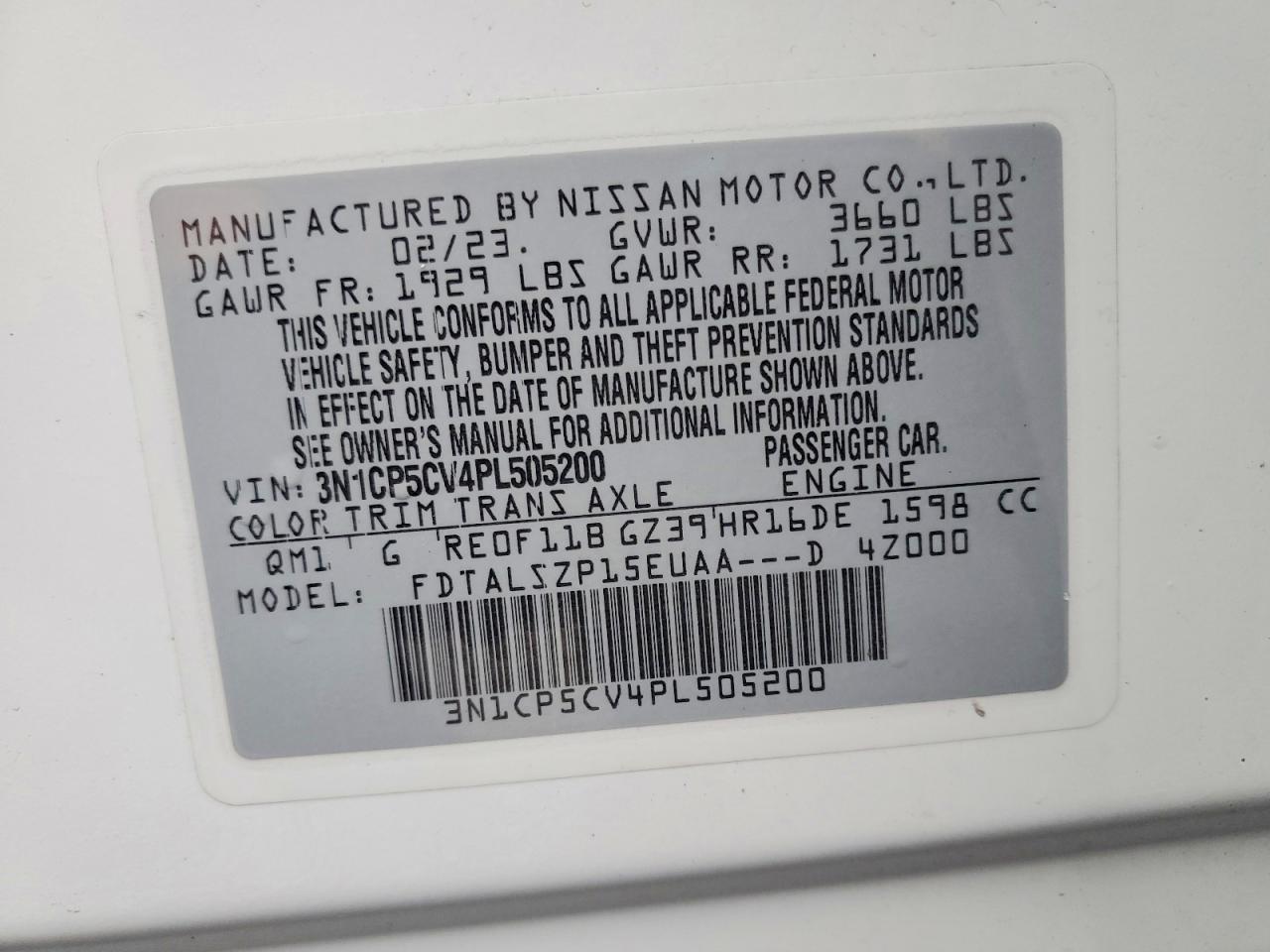 2023 Nissan Kicks sv