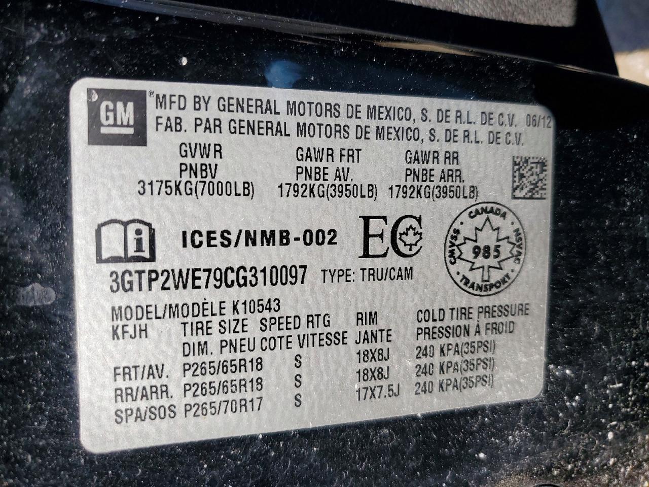 2012 GMC Sierra K1500 SLT