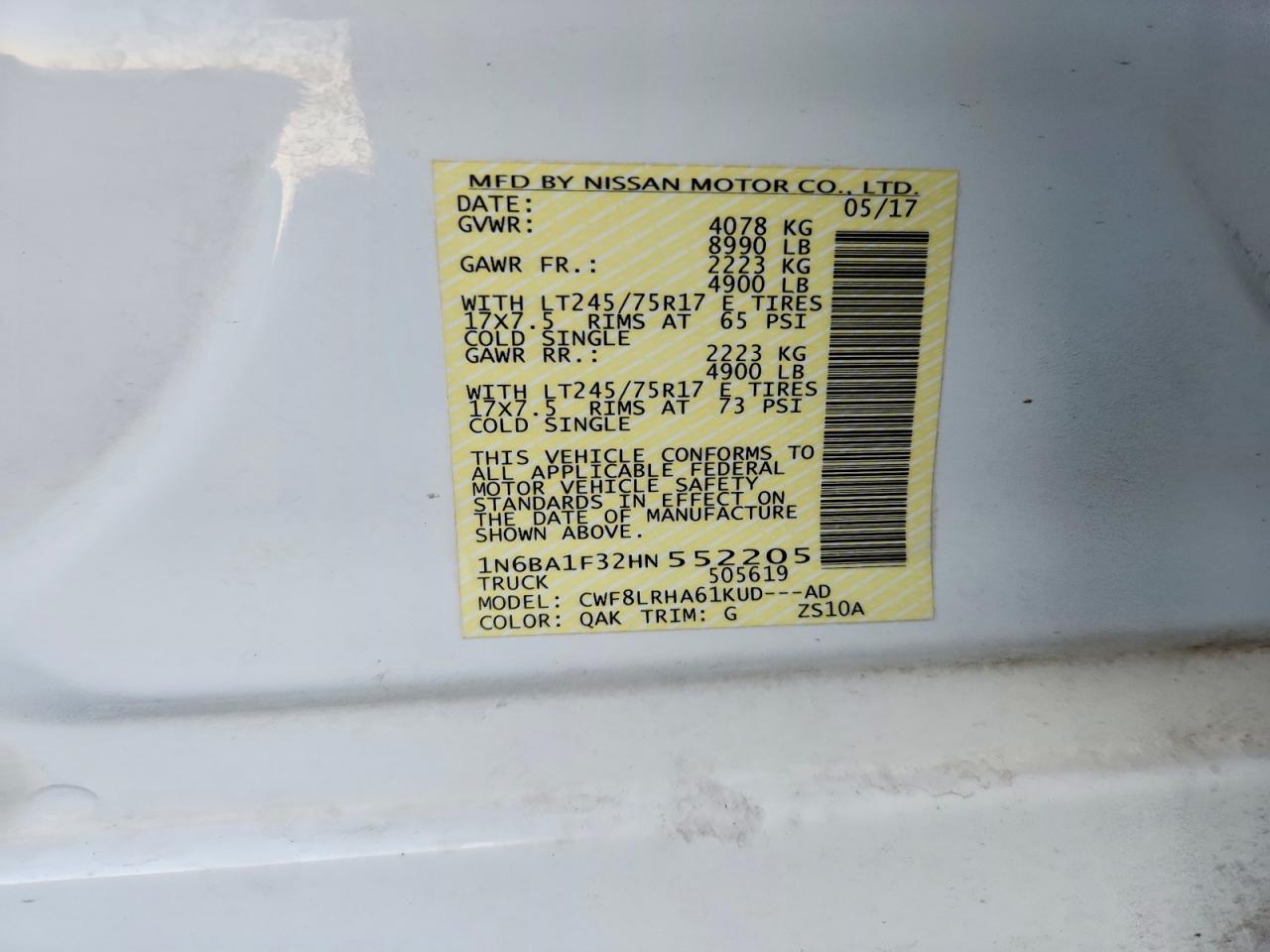 2017 Nissan Titan XD S