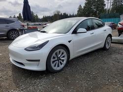 Tesla salvage cars for sale: 2021 Tesla Model 3