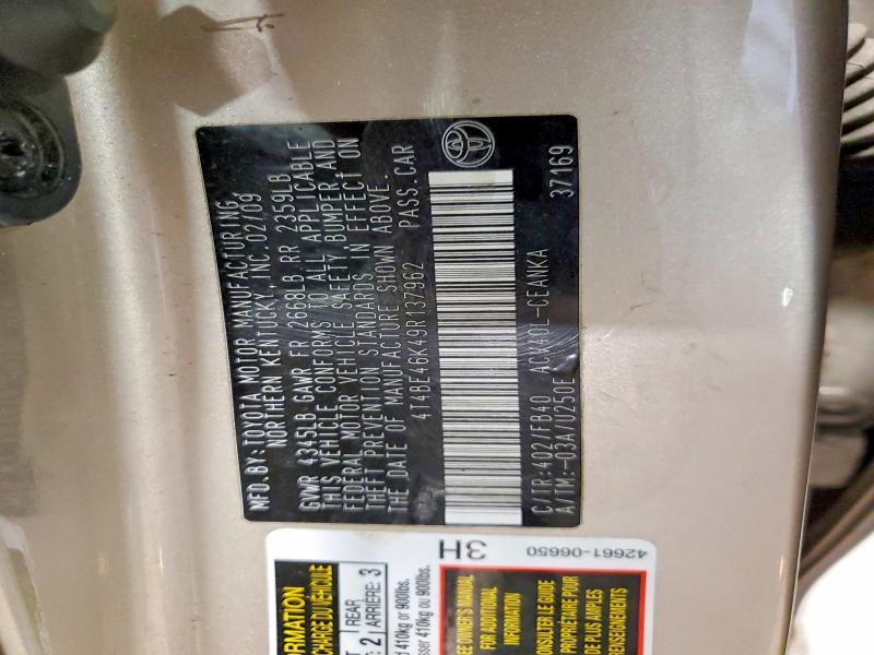 2009 Toyota Camry le