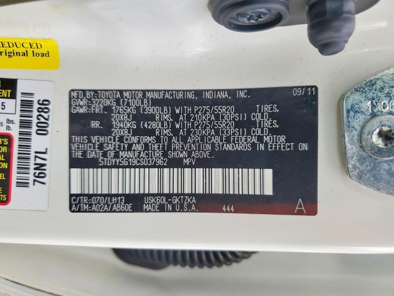 2012 Toyota Sequoia Platinum