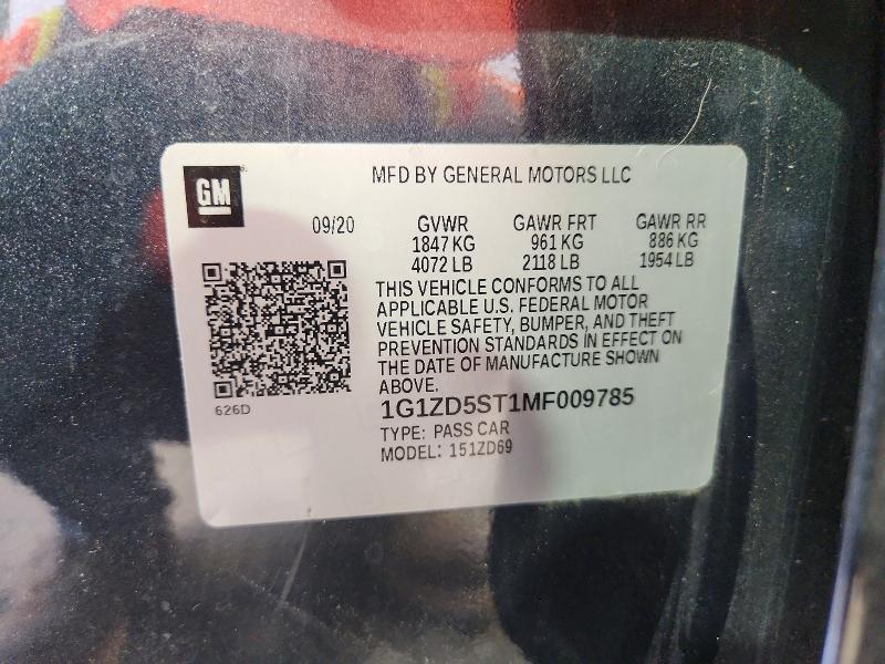 2021 Chevrolet Malibu lt