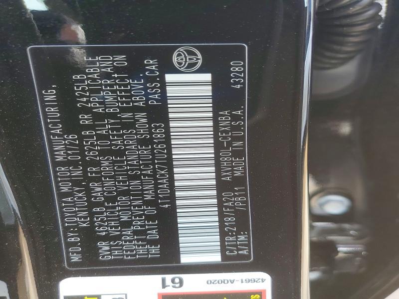 2026 Toyota Camry le