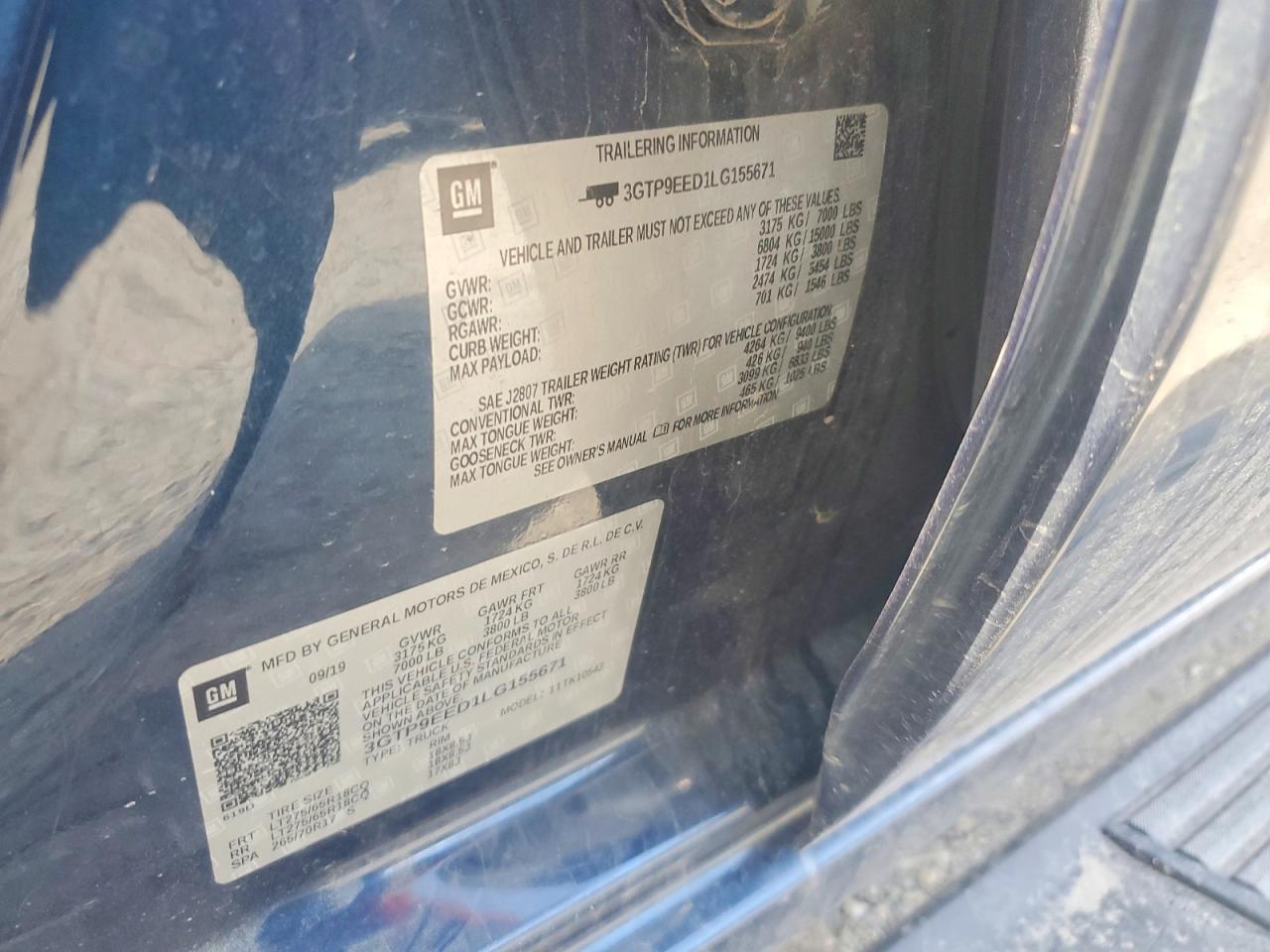 2020 GMC Sierra K1500 AT4