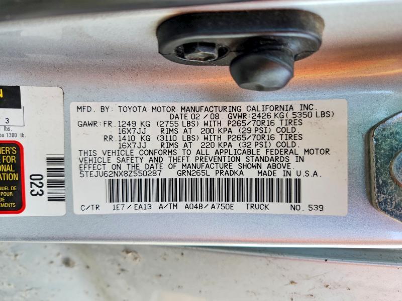 2008 Toyota Tacoma Prerunner V6
