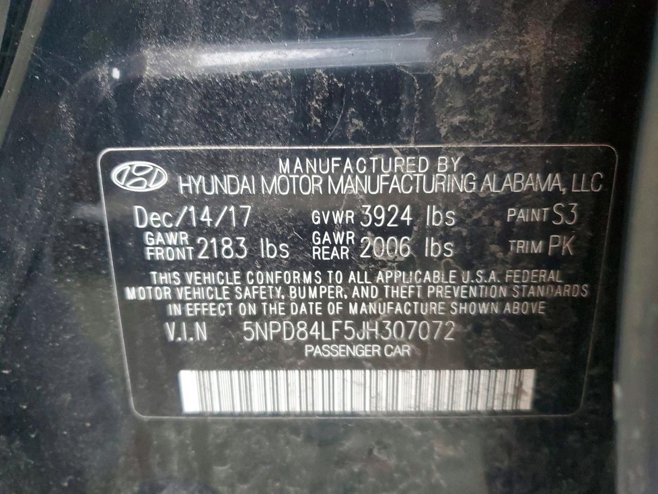 2018 Hyundai Elantra sel