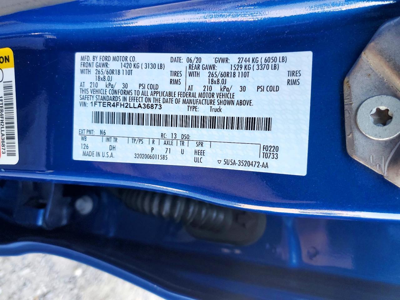 2020 Ford Ranger XL