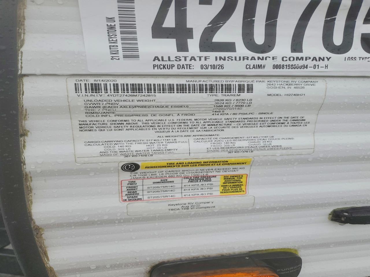 2021 Keystone 2021 Other Keystone HID