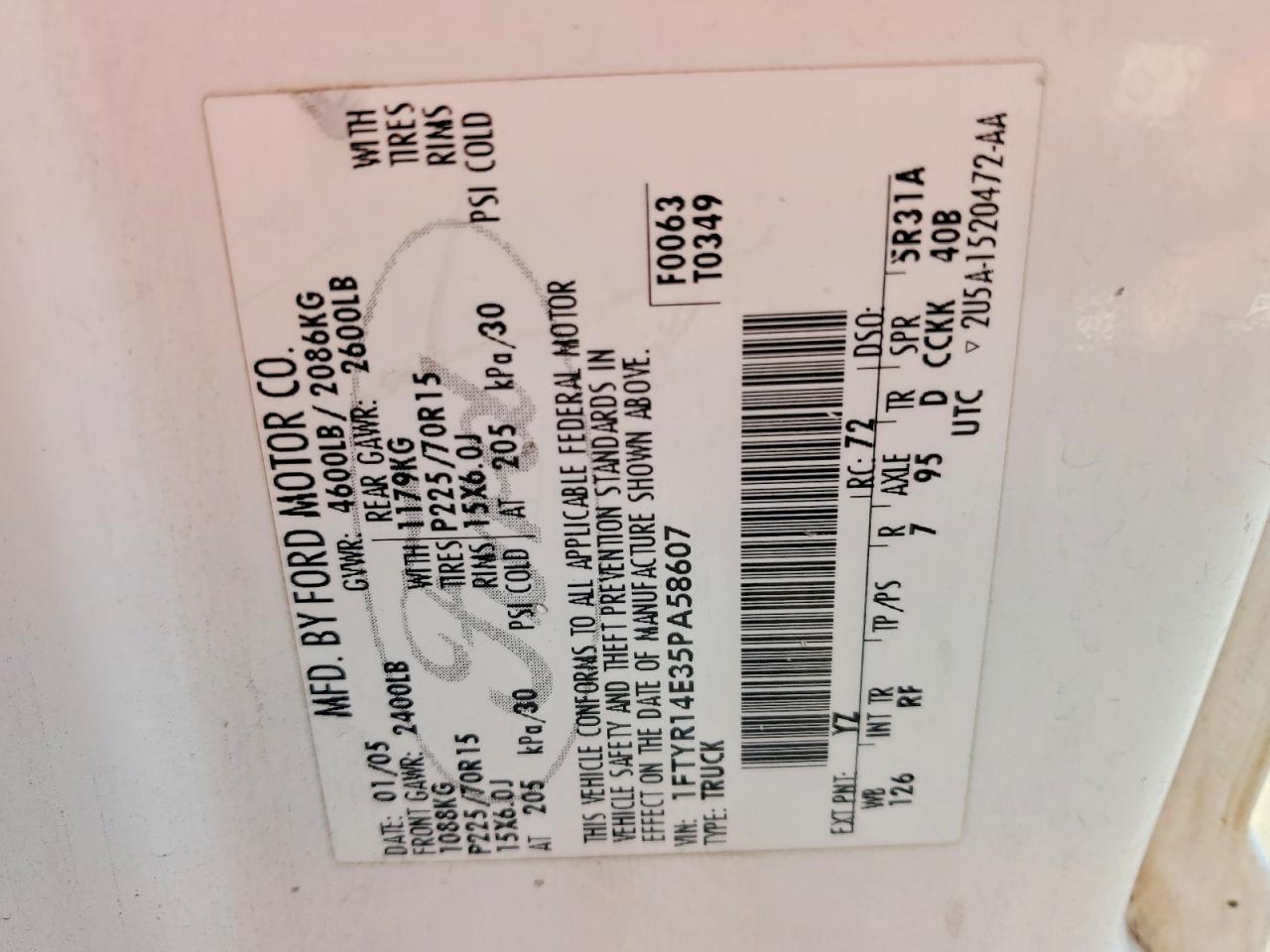 2005 Ford Ranger Super cab