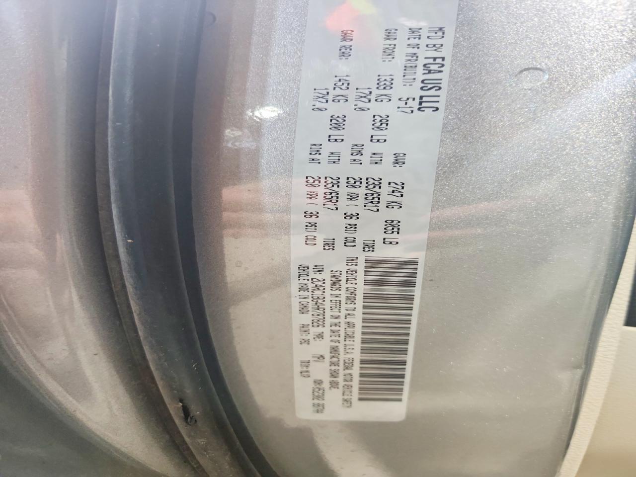 2017 Chrysler Pacifica Touring l