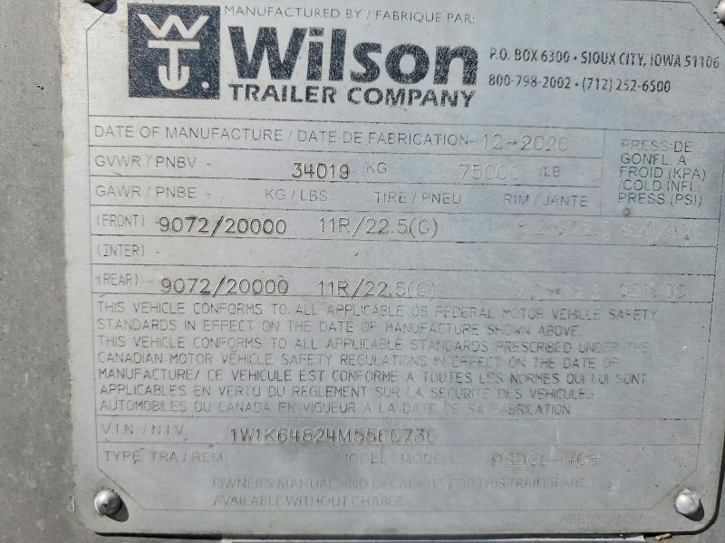 2021 Wilson Trailer Wilson TRA