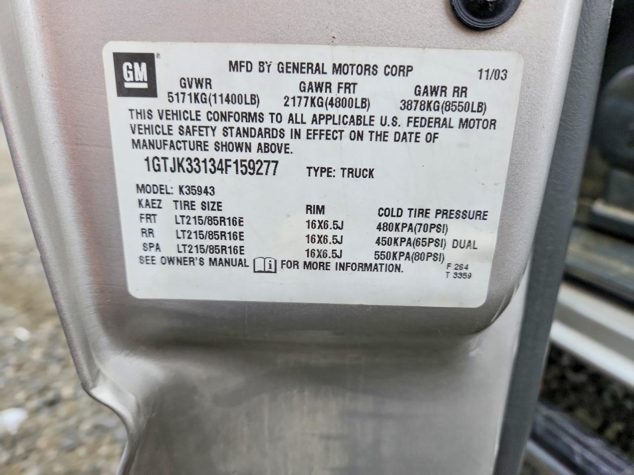 2004 GMC New Sierra K3500
