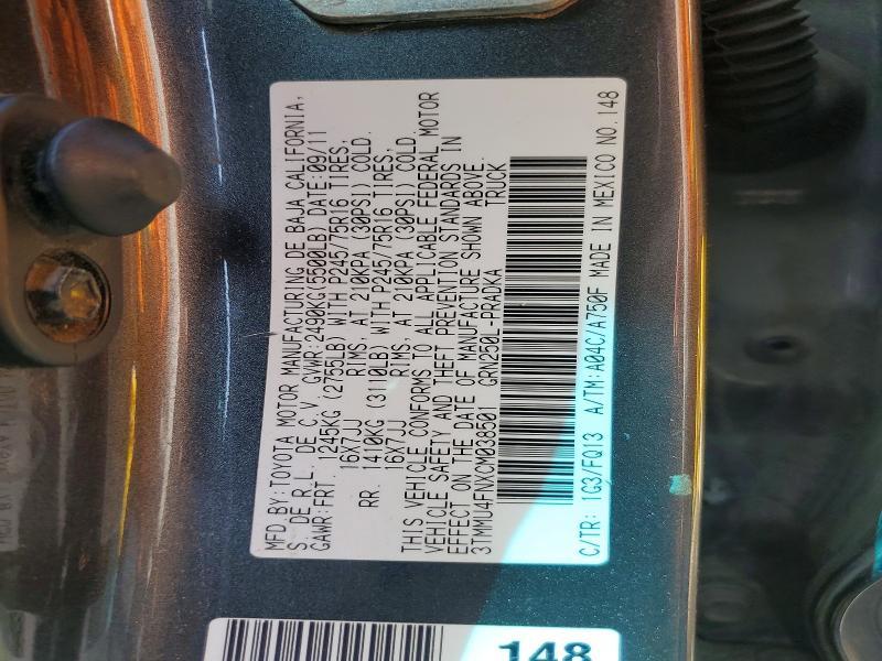 2012 Toyota Tacoma V6